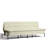 76.9" Queen Futon Sofa Bed with Metal Frame, Space-Saving Sleeper for Apartments & Guest Rooms, Cream Beige-1765831711