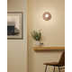 Single Light Ceramic Dimmable Flush Mounted Sconce