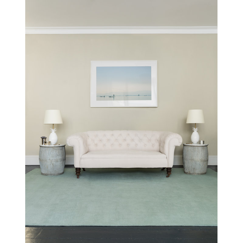 Farrow & Ball Cut & Loop Stripe Lots Blue Area Rug, Rectangle 7' x 10'