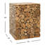 Tabouret décoratif en bois massif Hopper