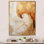 «Gold Beige Spiral Poteries - Abstract Spirals, reproduction d'art sur toile_106135
