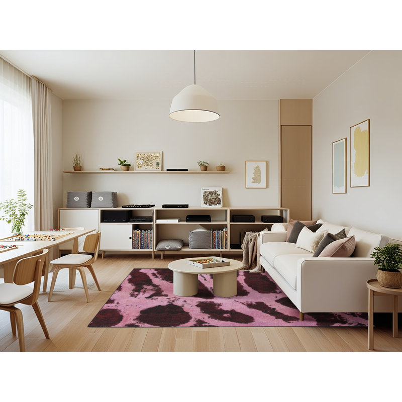 Abstract Indoor Rug, Rectangle 7' x 9'