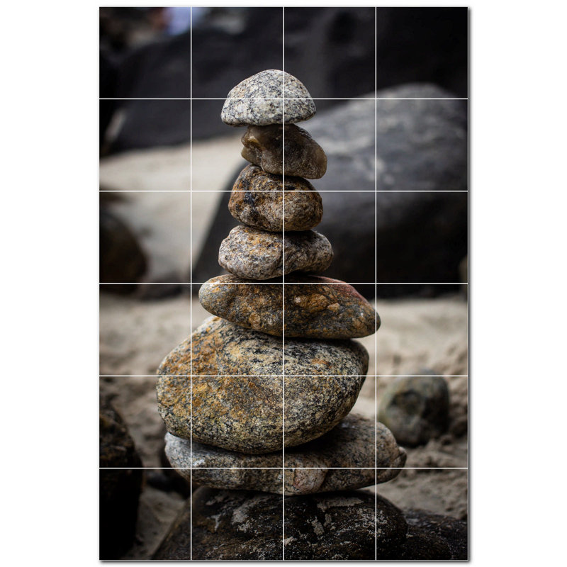 Murale décorative en céramique 4,25 po x 4,25 po