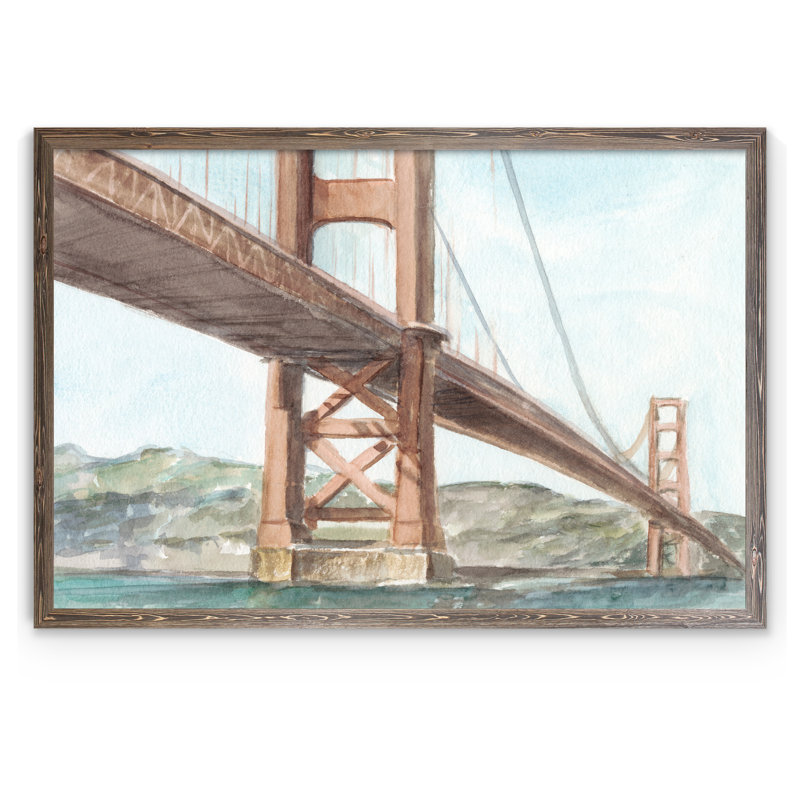 « emblématique aquarelle bridge iii » par paul cezanne-cadre photo, reproduction d’art, H 22 po x l 16 po x P 1 po