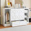 Lit simple avec garde-robe et tablettes de chevet - taille option blanche et compacte