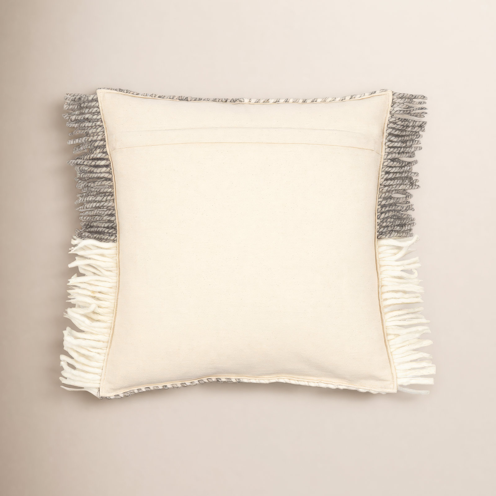 Cypress Fringed Throw Pillow, 20" x 20", Down