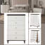 Commode blanche et brune