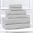 Amelia Viscose Cotton Blend Medium Weight Textured Diagonal Ribbed 6 Piece Towel Set-106734186
