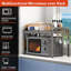Kitchen Countertop Organizer Shlef，Extendable Microwave Oven Rack