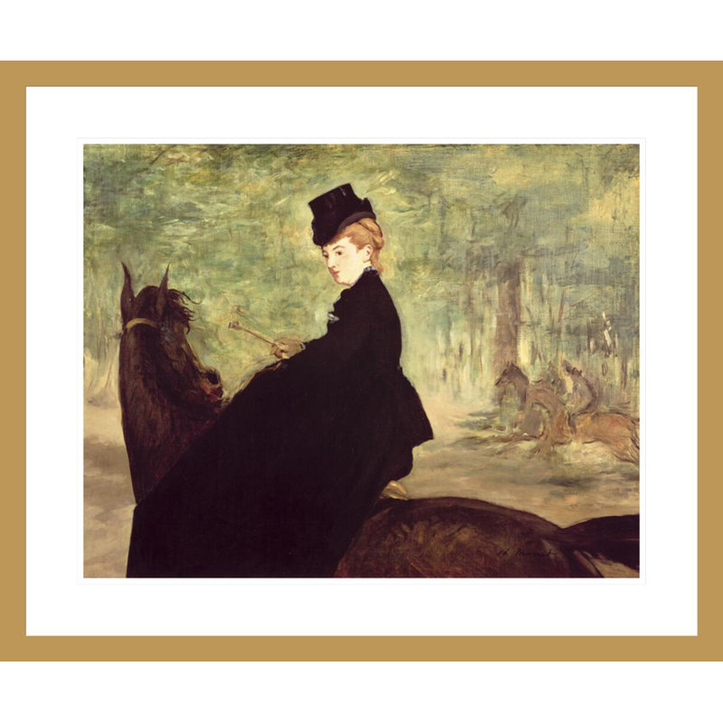La cavalière d'Edward Manet, impression giclée sur cadre, H 23,5 po x l 28,28 po