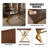 Metal Base Dining Table
