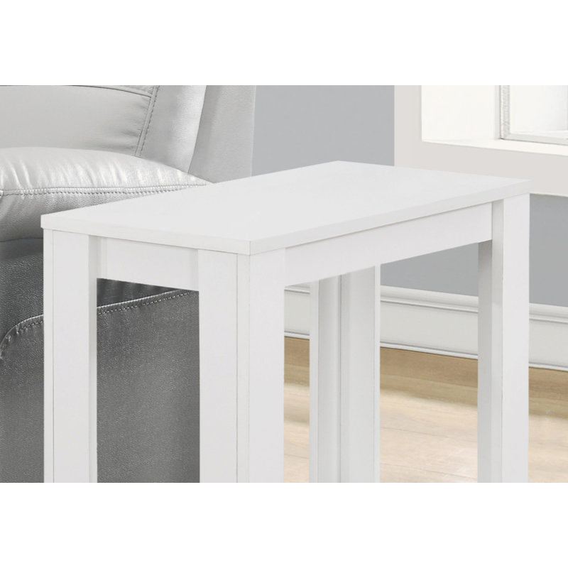 Elegant Nightstand, Nightstand, Transitional Accent Table, End Table With Open Storage Shelf, White