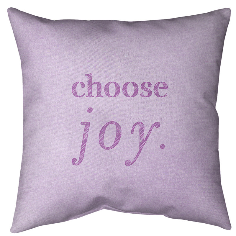 Reversible Throw Pillow, 40" H x 40" W, Violet