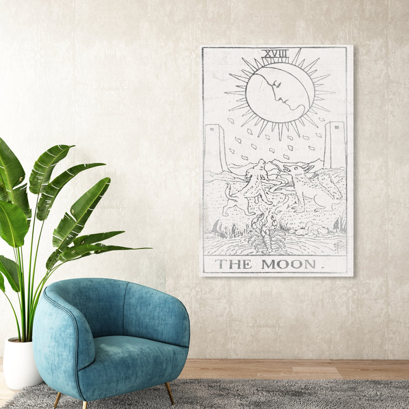 «Moon Tarot Silver», impression sur toile tendue, H 54 po x l 36 po