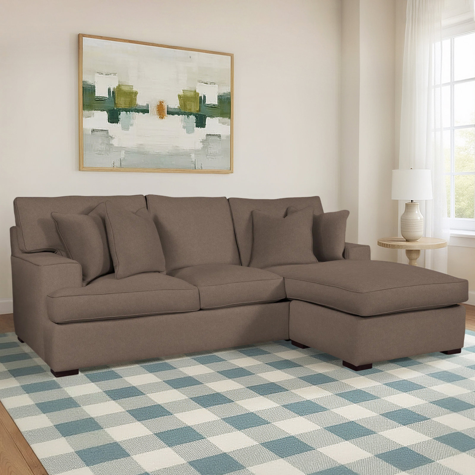 Sadie Sectional, Java Finish, Elite Ash; 0321-83