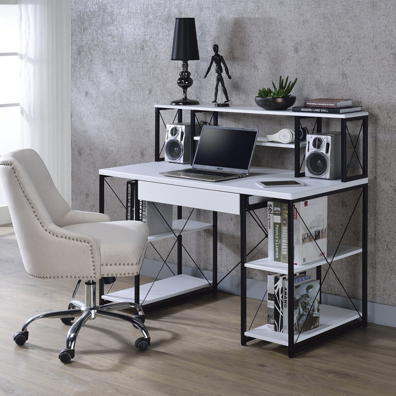 Bureau d'écriture tout usage, Blanc/Noir