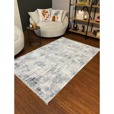 Premium Antibacterial Blue Bamboo Carpet, 31.5 x 59.1 inches | 100% Bamboo, 0.3 inches Thick, 1700 g/m² | Non-Slip Underside, Dry Cleanable | Ideal for Living Room, Bedroom, and Office Spaces, Eco-Friendly Design