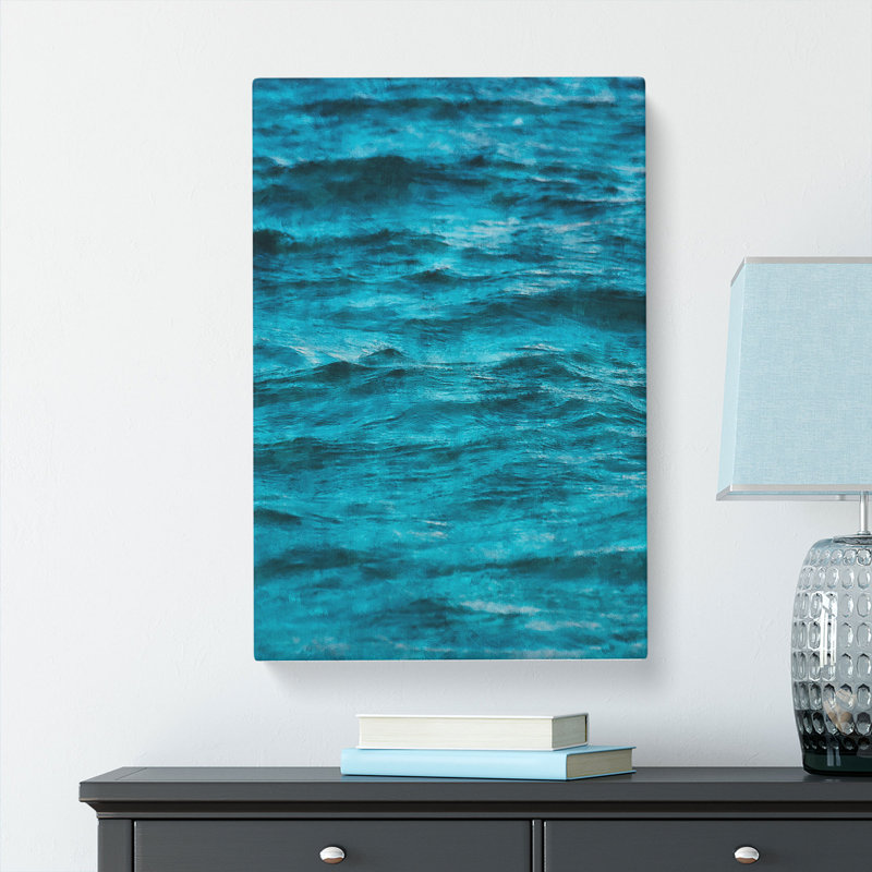 Edges Of The Sea - Wrapped Canvas Painting, 91cm H x 60cm W x 3cm D