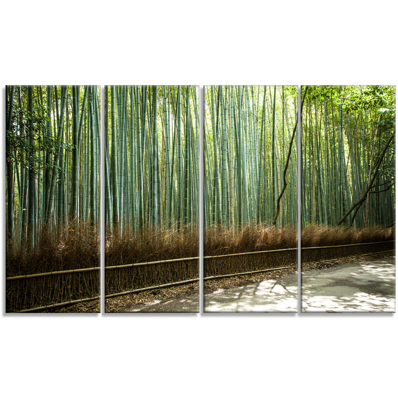 Green Bamboo Forest Landscape Canvas Print, 48" x 28"