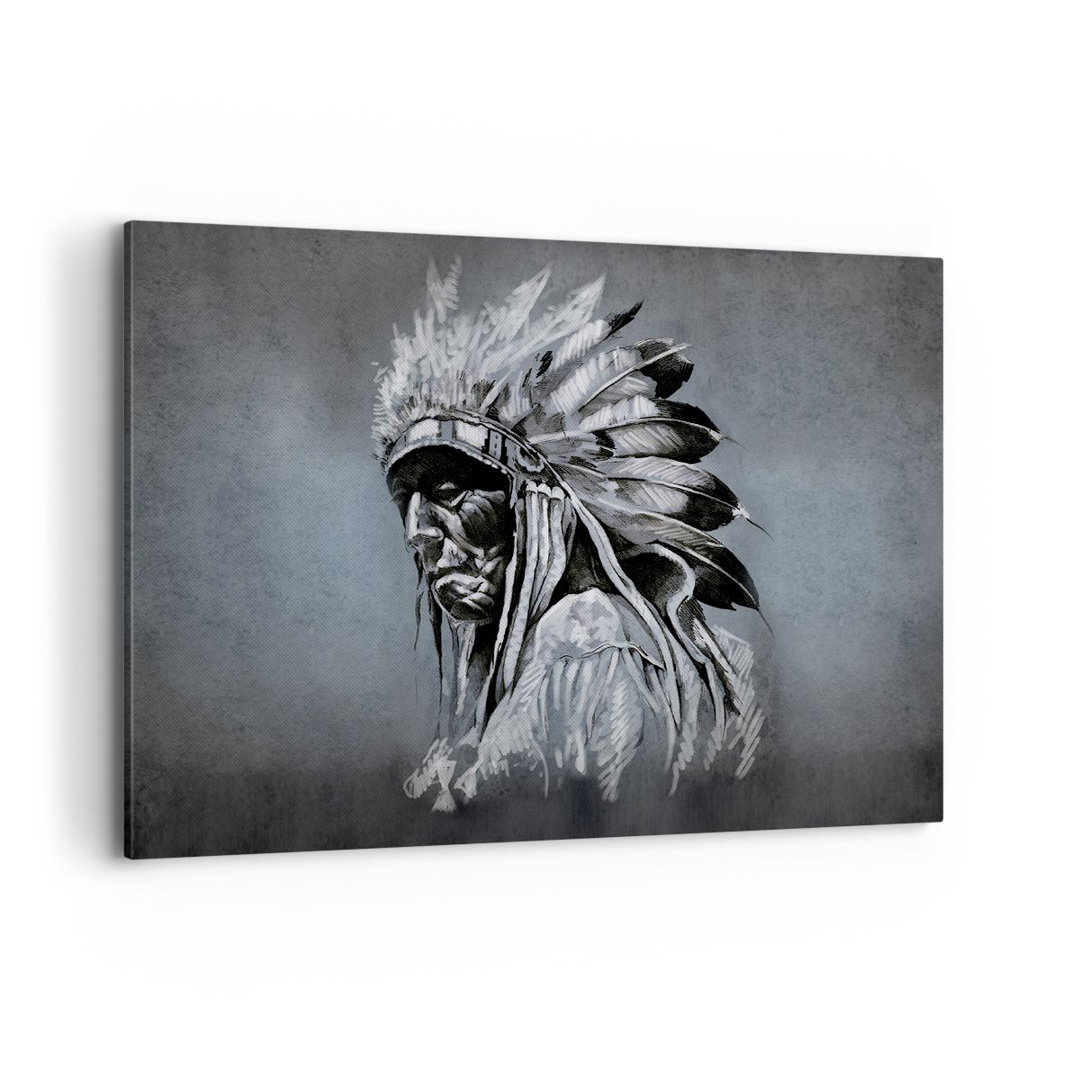 Leinwandbild Indian Plume Man