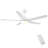 48 In Intergrated LED Ceiling Fan with White ABS Blade