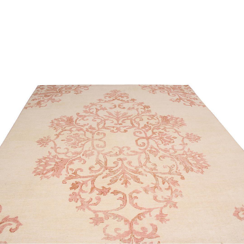 Distressed Homage Hand Knotted Wool Area Rug, Rectangle 8' x 10'