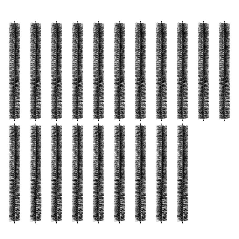 Brosse à gouttière, outils de nettoyage pour gouttière de longueur totale de 4,33 pouces de diamètre de 60 pieds, protège-feuilles de gouttière au niveau du sol pour gouttières de 5 pouces, feuilles de toit et débris faciles à enlever, paquet de 20