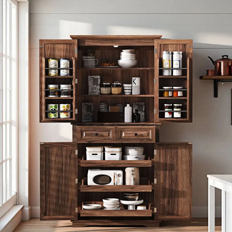 Armoire de cuisine Farmhouse, Noyer
