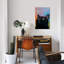 « black cat papillon », impression sur toile-32866317