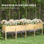 Boîte à fleurs en bois Padmore
