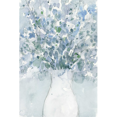 Arrangement bleu poudre dans un vase II