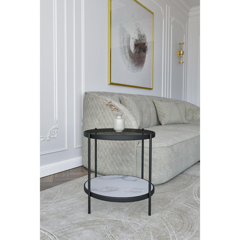 Side Table, Fume, Black