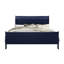 Cadre de lit simple avec éclairage à DEL, style bleu, bois massif transitionnel moderne + bois de hévéa, 72,44 po de profondeur, 42,07 po de largeur, 47,27 po de hauteur, 68,98 lb, sommier requis, style de décoration de chambre à coucher