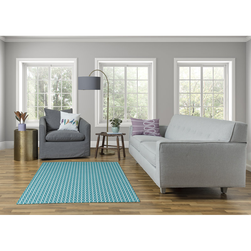 Chenille Geometric Indoor Rug, Rectangle 5' x 7'