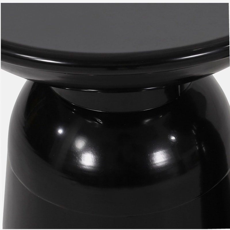Table d'appoint d'extérieur, Noir