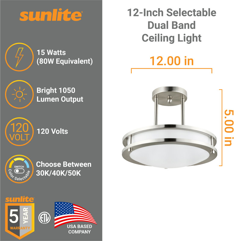 1 - Light Polished Nickel LED Shaded Pendant
