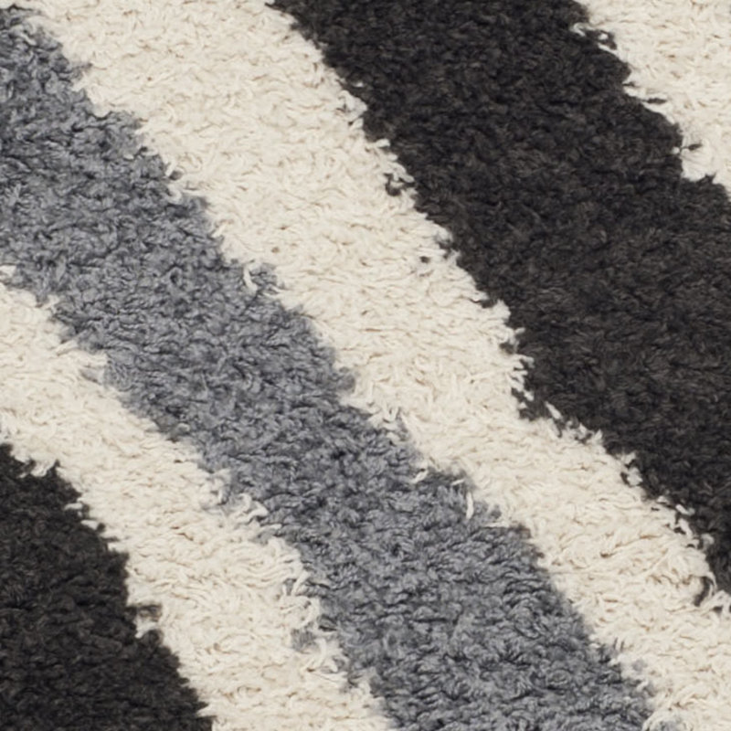 Tapis beige / gris / noir Delane, Rectangle 5 pi 3 po x 7 pi 6 po