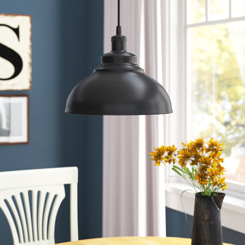 Luminaire suspendu en forme de dôme à 1 lumière Tova