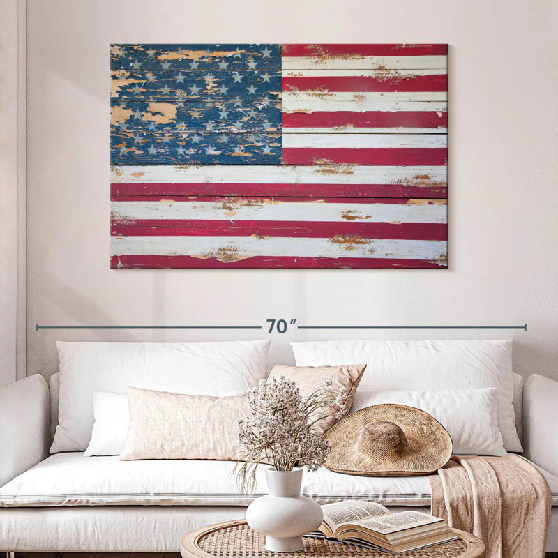 Drapeau américain Borges, H 32 po x l 48 po