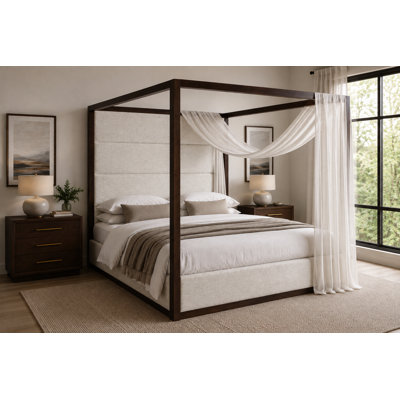 Langley Tufted Canopy Bed