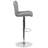 Chestertown Contemporary Vinyl Adjustable Height Barstool with Rolled Seat and Chrome Base-1479003130