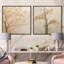 Minimalisme - Érable beige solitude - ensemble de 2 carrés érable carré-83253153-83253152