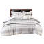 Édredon en coton imprimé - noir / blanc avec magnifique garniture de pampille double / grand style glamour-124826336-124826337