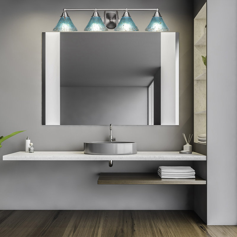 Ayrshire 4-Light Bath Bar, Brushed Nickel