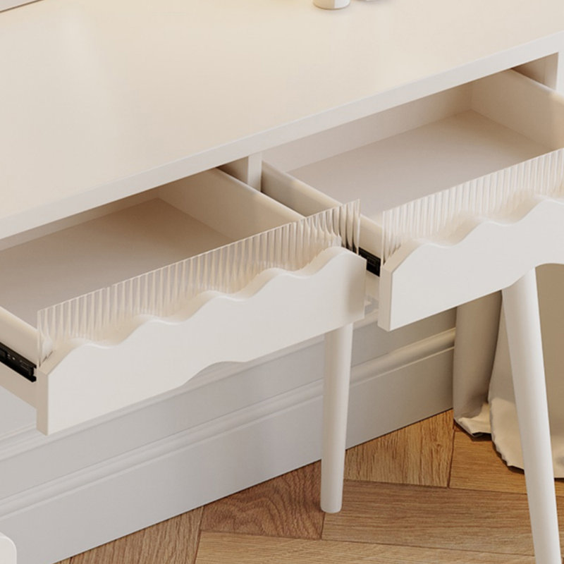Commode simple multifonctionnelle de style crème