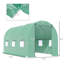 Serre de 15 pi x 6 pi x 7 pi, croissance des plantes avec une bonne ventilation, serre pour plantes: ventilation de plain-pied et cadre stable,
