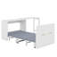 Lit simple escamotable avec commode à hauteur réglable, commode escamotable avec coussin pliable-26312700