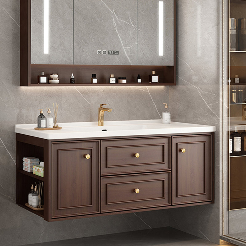 Armoire de salle de bain simple de style rétro