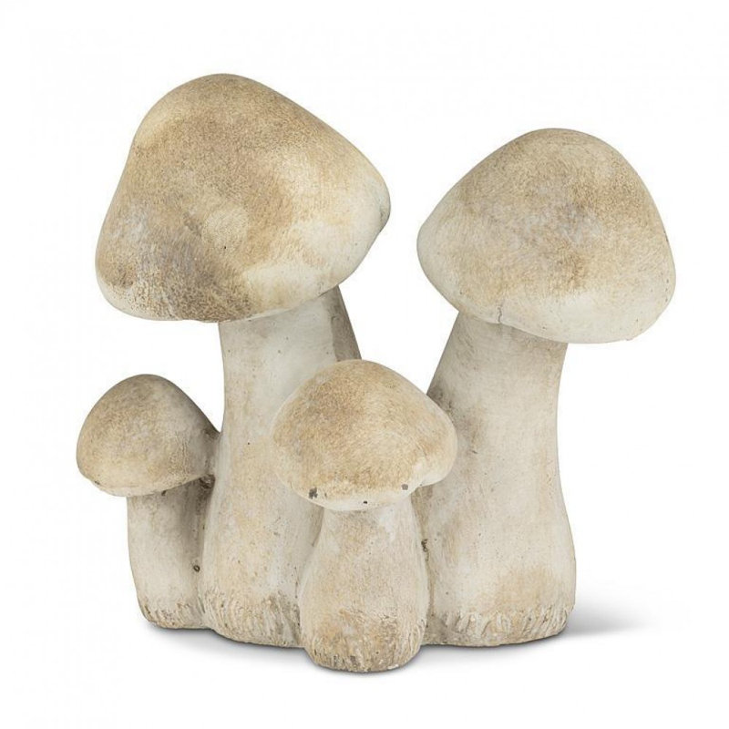 Grande figurine à quatre grappes de champignons