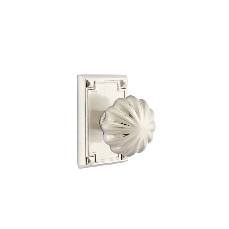 Ensemble de mortaise intérieure Emtek avec rosette et bouton Melon